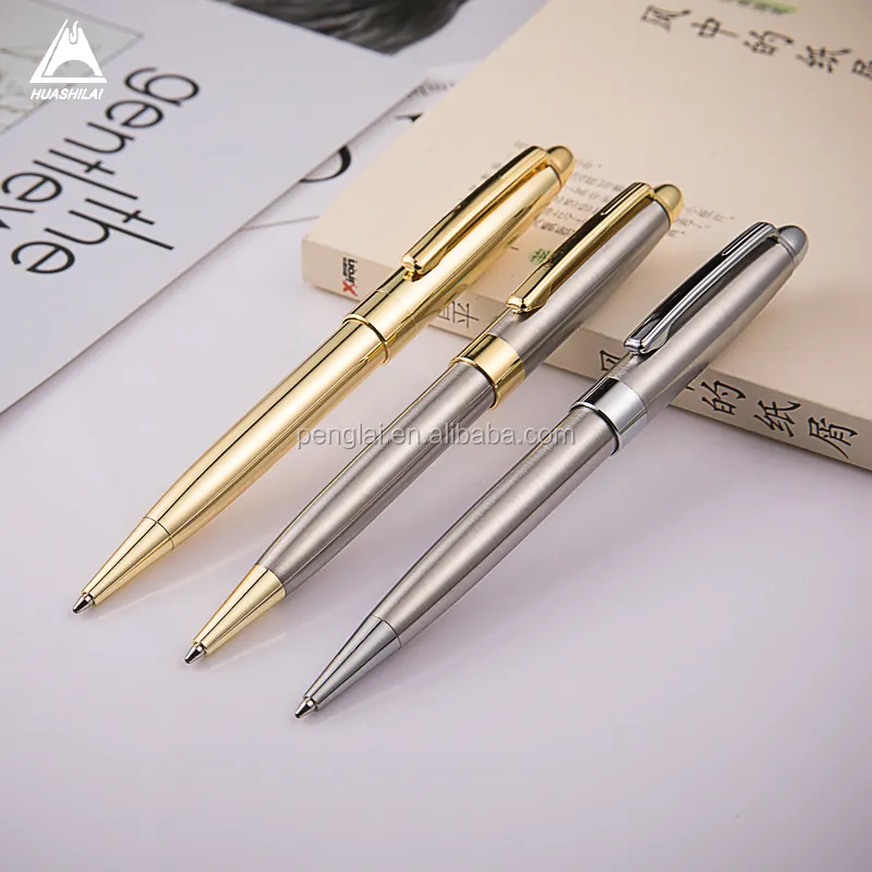 2022 gold,silver ,steel lux high quality advertising pen OEM free