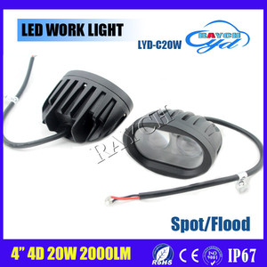 4 <span class=keywords><strong>pulgadas</strong></span> 4D lente <span class=keywords><strong>20</strong></span> W 2000lm LLEVÓ la Luz del Trabajo del coche <span class=keywords><strong>led</strong></span> de conducción Campo A Través de Luz para suv - Product Image 1