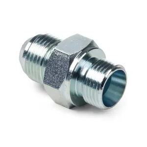 Carbon Steel DIN Standard Straight JIC x Metric Male ED Ring Hydraulic Tube Fittings