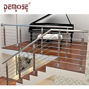 Pièces d'escalier en acier inoxydable, hauteur standard, 100 cm