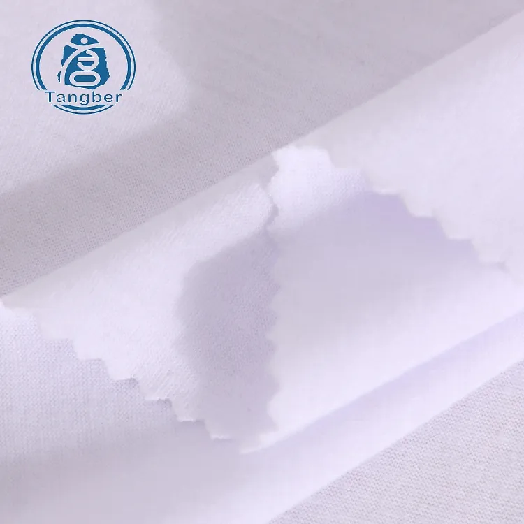 Trung Quốc Nhà Máy Spun Polyester Đồng Bằng Nhuộm Ống Dệt Kim Jersey Vải