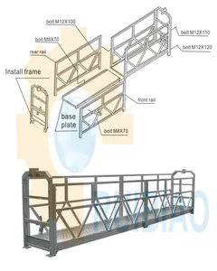 Elevador de limpeza de fachada de alta qualidade/plataforma suspensa/elevador de gondola