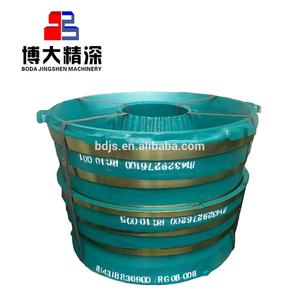 Piezas de repuesto para trituradora de cono de piedra a GP200 GP300 acero al manganeso Mn18Cr2 manto cóncavo duradero - Product Image 5