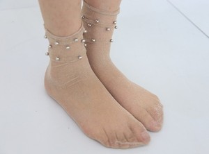 गर्म बिक्री गर्मियों के नए रंगीन फीके स्लॉच स्लॉच के साथ महिला जाल में पारदर्शी टखने की शीनी सेक्सी मोजे - Product Image 6