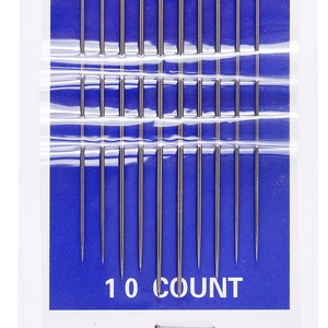 Aiguilles à œil en or, outil de point à main, épingles de point de croix de Bodkin/aiguilles à main de broderie avec queue en or 10 pièces - Product Image 2