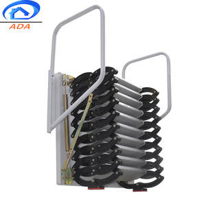 Outdoor Black <strong>Collapsible</strong> Wall Mounted <strong>Ladder</strong> - Product Image 5
