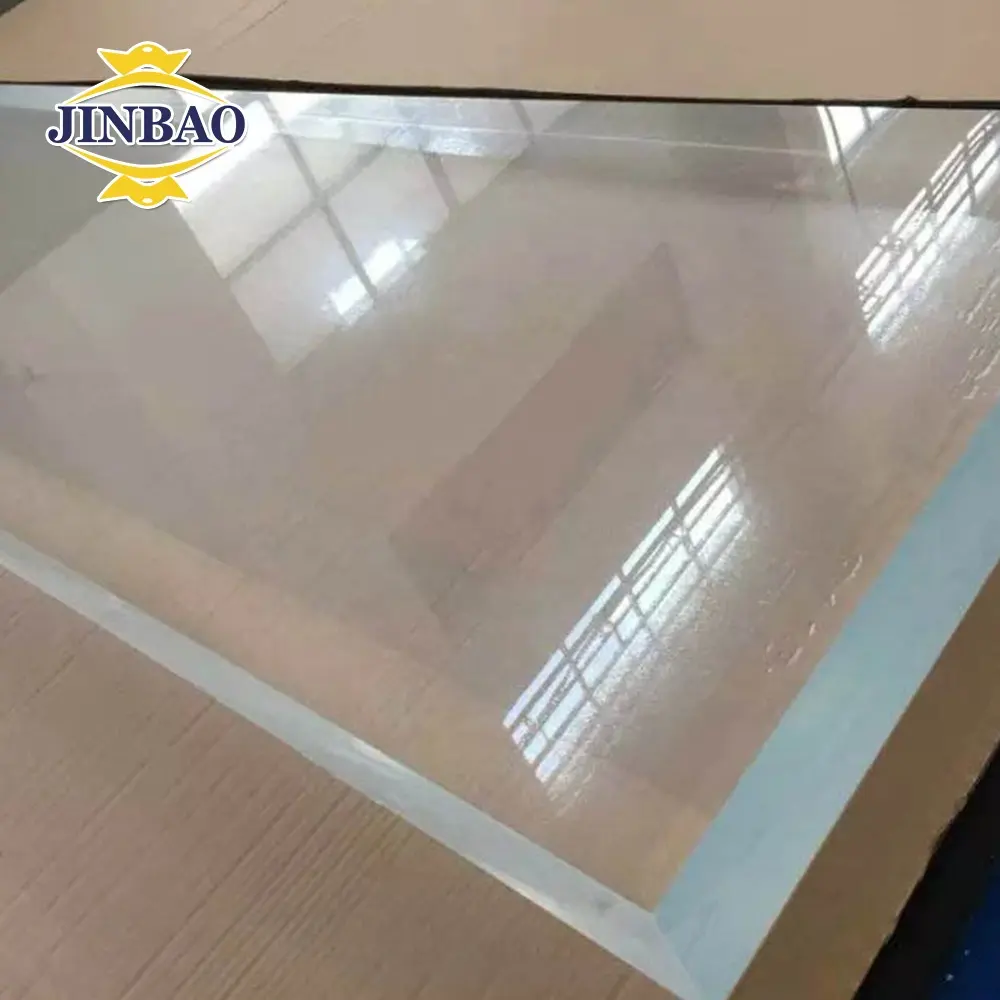 JINBAO acryl sheet acryl voor glas zwembad transparant 100% raw virgin materiaal buiten acryl aquarium zon