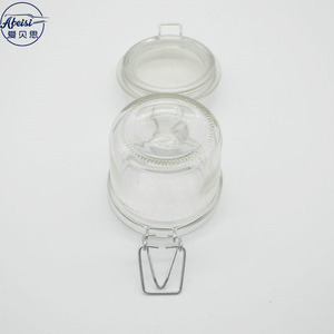 Barattolo in <span class=keywords><strong>Vetro</strong></span> per Alimenti da 150ml 5oz con Coperchio a Clip Rotondo e Piccolo - Product Image 4