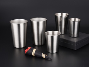 Approvazione del Metallo 16oz In Acciaio Inox 18/8 Per La <span class=keywords><strong>Sicurezza</strong></span> Alimentare Grade Bere Tazza - Product Image 2