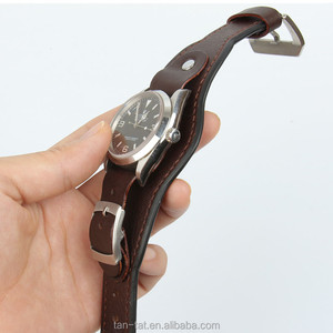 Correas de Cuero Marrón y Negro para Relojes de Pulsera para Hombre - Product Image 6