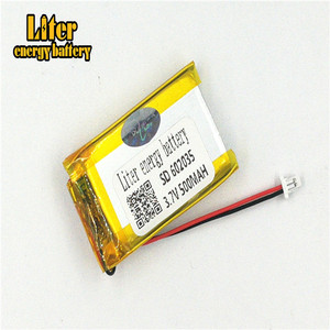 Plug 1.0-2 P 3.7 V 602035 500 mah lipo battery Rechargeable solar li ion polymer lithium battery with PCM - Product Image 3