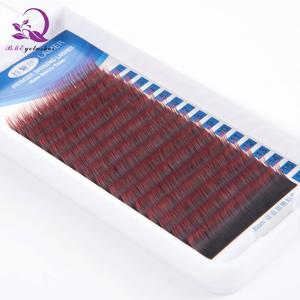 Privé logo 8mm-14mm J/B/C/D curl colle fait <span class=keywords><strong>la</strong></span> corée individuel cils extension - Product Image 6