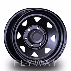 Flyway Hotsale FX004 15 인치 16 인치 17 인치 4x4 SUV 스틸 휠 오프로드