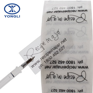 Rollo de vinilo personalizado con impresión de funciones transparentes, pegatina con <span class=keywords><strong>fondo</strong></span> <span class=keywords><strong>transparente</strong></span> y texto en negro - Product Image 2