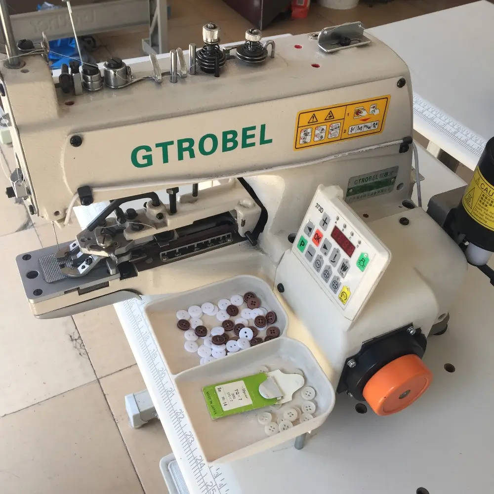 Gtrobel373D Endüstriyel Doğrudan Sürücü Düğme Takılarak Dikiş Makinesi