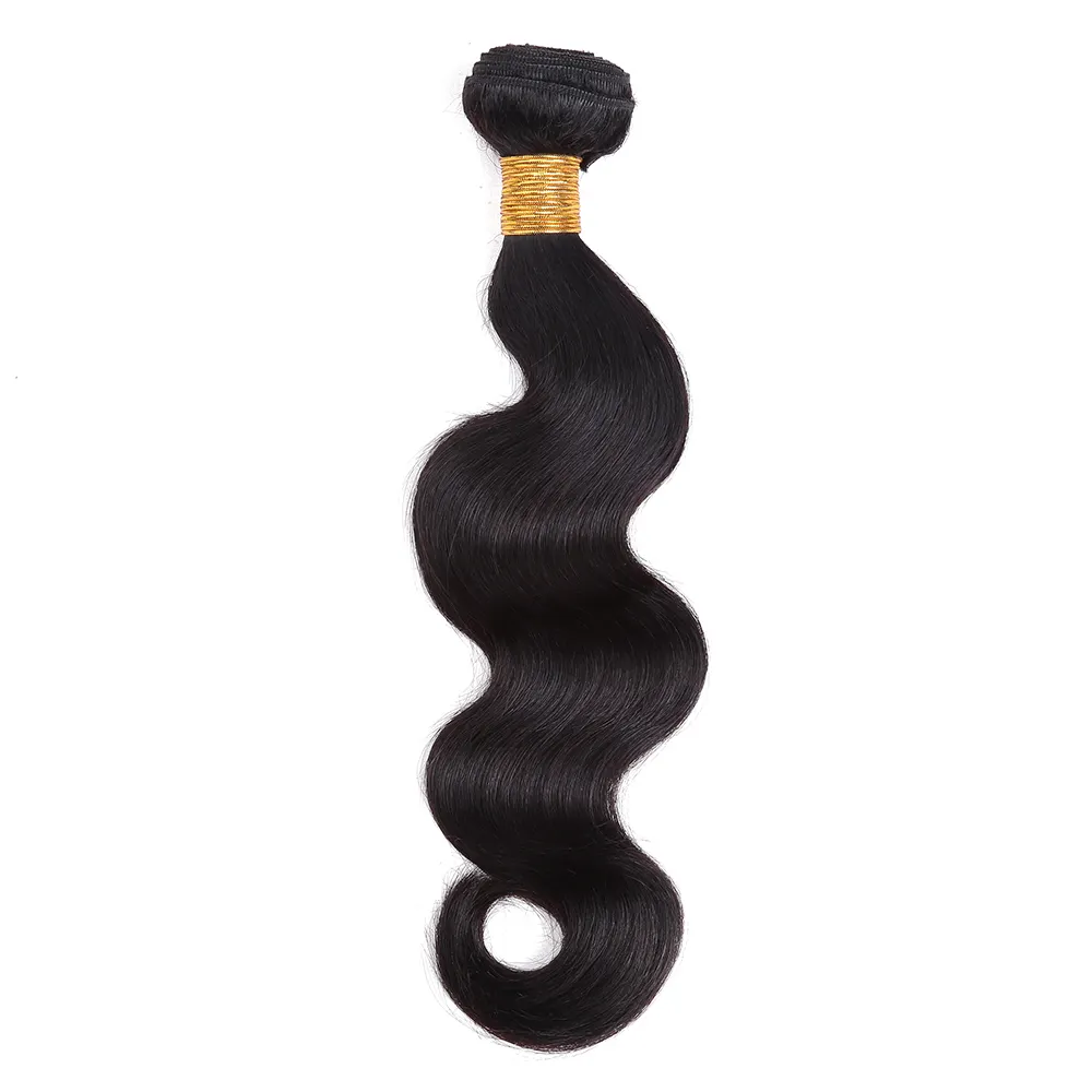 Xuchang髪工場処理ブラジル人毛エクステンションバンドル、卸売黒髪製品、人毛織り