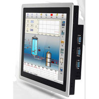 Ordinateur tablette industriel sans ventilateur, écran LCD 17 pouces Skylake I3 I5 I7, panneau tactile capacitif intégré avec fente PCIe extensible