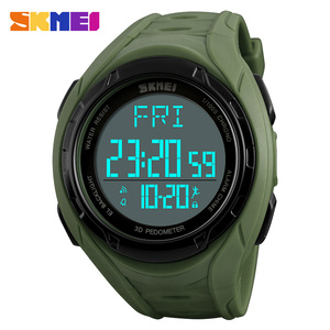 Skmei Đồng Hồ Kỹ Thuật Số Hướng Dẫn Của Nhãn Hiệu 3D Pedometer Kép Thời Gian Wriwatwatches Khóa Chống Thấm Hồ Thông Minh Giá Rẻ - Product Image 3