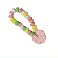 18g Multicolor Fruitig Zuur Gevulde Snoepjes Schattig Pony Hartvormig Futai Voedsel YD-P-004 Zoete Armband Doosverpakking