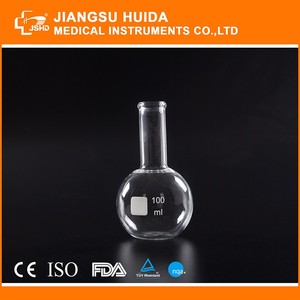 Directo de fábrica de la boca de tierra estándar cuello corto frasco de ebullición - Product Image 2