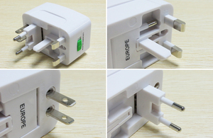 Adattatore Universale <span class=keywords><strong>Convertitore</strong></span> di Prese Elettriche Tutto in Uno per Viaggi, Adattatore di Alimentazione Elettrica per Prese US UK AU EU - Product Image 3