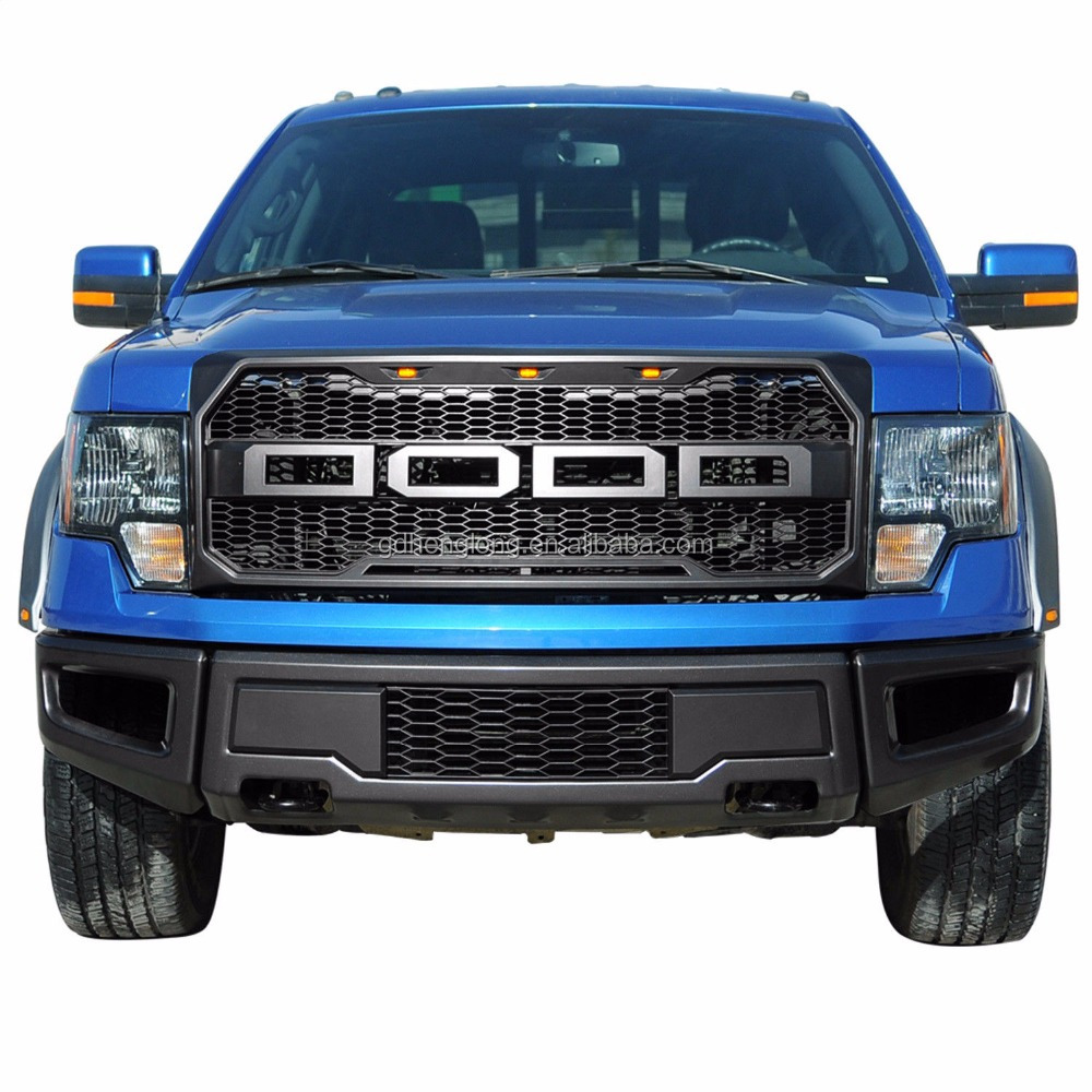 Glossy Black Front Grill – Compatible With 2009-2014 Ford F150, Bolt-On Replacement 4 thumbnail image