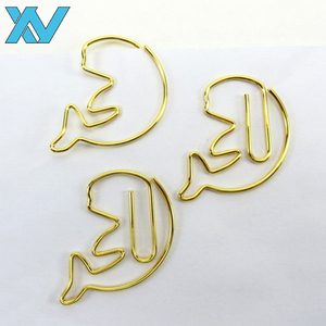Độc Đáo OEM Dog Shaped Dachshund Thiết Kế Màu Vàng Kim Loại Dây Giấy Clips - Product Image 5