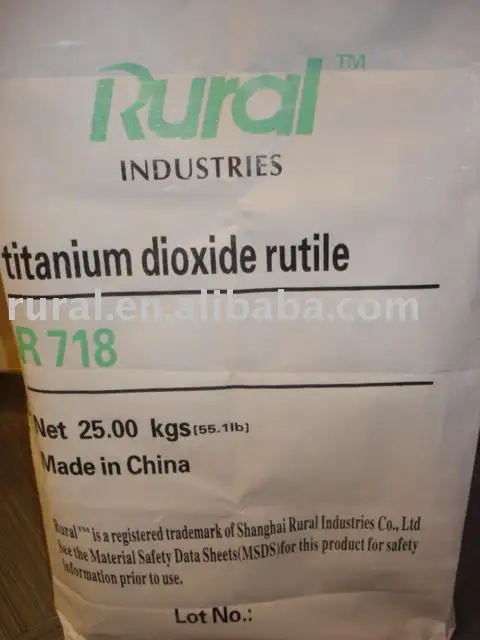 Dióxido de titanio Anatase Rural A 130/rutilo R718