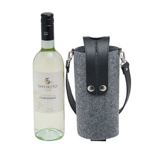 <span class=keywords><strong>Bolsa</strong></span> de <span class=keywords><strong>botella</strong></span> de vino tinto personalizada de viaje portátil de Navidad <span class=keywords><strong>bolsa</strong></span> de regalo de <span class=keywords><strong>botella</strong></span> de vino de fieltro - Product Image 3