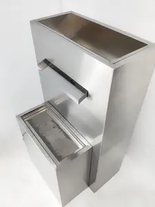 Home Decorative Water Feature Outdoor Stainless Steel Artificial Waterfall Indoor Water Fountain With Led Bar
