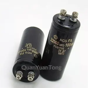 Electrolytic Capacitor 22000uf 100v Capacitor 63v/80v/200v /250v/400v 42X105mm Large Can 100V 22000uf Capacitor