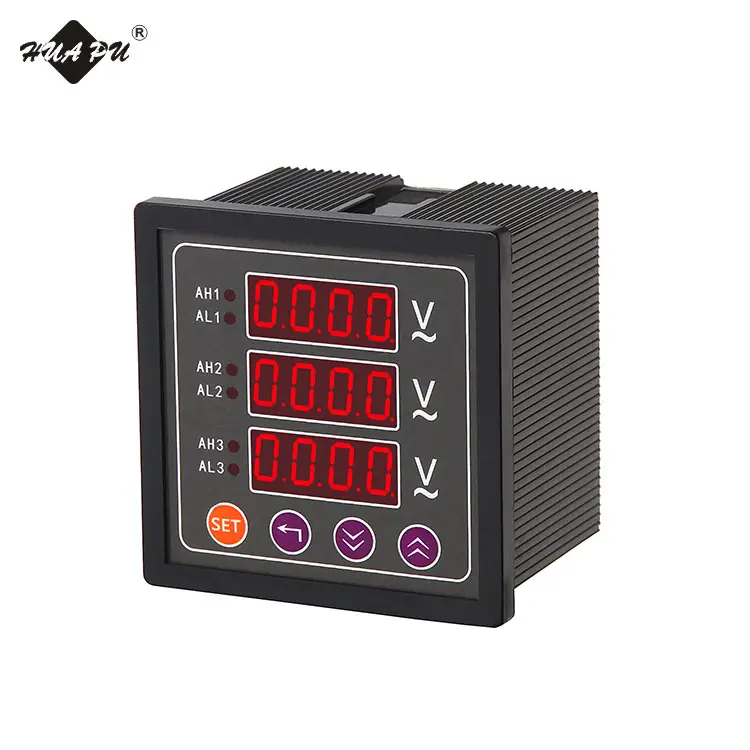 red led display rs485 power factor panel meter 96*96mm ac dc digital voltage meter