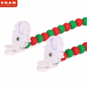 SANS BPA de Qualité Alimentaire Silicone <span class=keywords><strong>Sucette</strong></span> Clip, Attache Tétine Clip Pour Bébé de <span class=keywords><strong>Dentition</strong></span> - Product Image 4