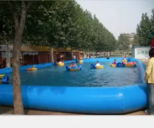 Outdoor Kids amusement park Large Inflatable Water Pool For Water Ball Games Kids hand paddle boats