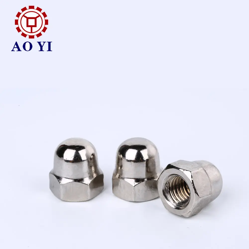 High hardness SUS 304 hex domed cap nuts for hardware industry