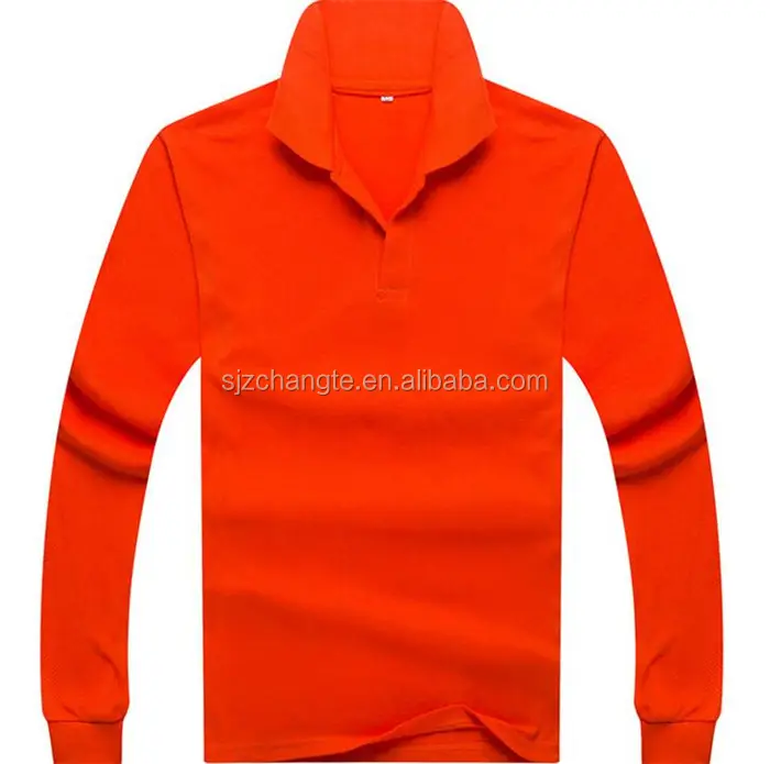Top Sale Men's Long sleeve Polo Shirt Custom Your Own Design Polo Long Sleeve T Shirt