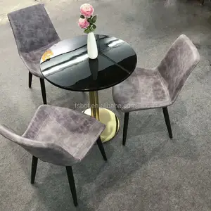 Großhandel beliebtes Design Büro Rezeption und Stuhl Restaurant Möbel Freizeit Marmor Tisch und Stuhl für Cafe Shop
