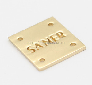Antique en métal doré personnalisé plaque <span class=keywords><strong>de</strong></span> logo pour le <span class=keywords><strong>sac</strong></span> - Product Image 6