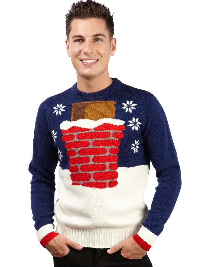 Herren Weihnachten Neuheit Gestrickte Top Neue Weihnachten Pullover