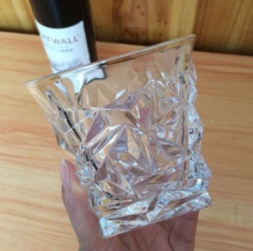Diamond Whiskey Glasses,Crystal  Glass, Malt or Bourbon, Glassware Gift.