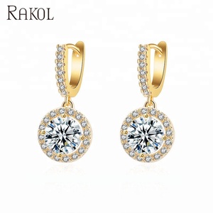 RAKOL EP320 Cubic Zirconia Clip-On <strong>Earrings</strong> Rhodium Plated Trendy Luxury Ear <strong>Cuff</strong> - Product Image 2