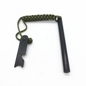Paracord Rope Handmade Handle <strong>Fire</strong> Starter Flint with Blade Survival <strong>Tools</strong> - Product Image 2
