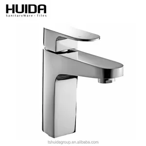 HUIDA-grifo monomando para lavabo, color plateado, clásico, para Baño