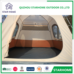 Fonte di fabbrica 5-8 persona Glamping famiglia di alta qualità tende da campeggio con doppio Laywer a buon mercato grande tenda all'aperto - Product Image 3