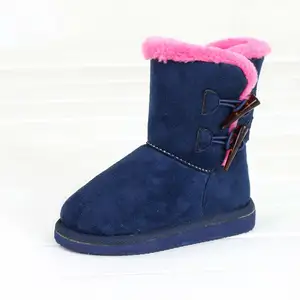 blue kids winter boots supplier