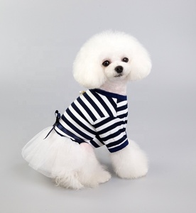 Heyri – robe à rayures pour animaux de compagnie, vêtements pour chiens, mignons, design à rayures, duveteux, chiot, chat, printemps été 2022 - Product Image 5