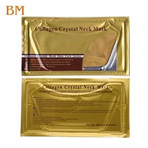 Masker Pengencang Kulit, Masker Leher Kristal Gel Kolagen Emas Tambal Perawatan Kulit Leher 24K - Product Image 5