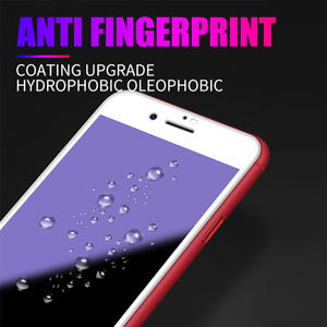 Película azul para teléfono móvil Protector de pantalla antiazul Protector de pantalla de vidrio templado de color para iPhone 8 13 14 - Product Image 2