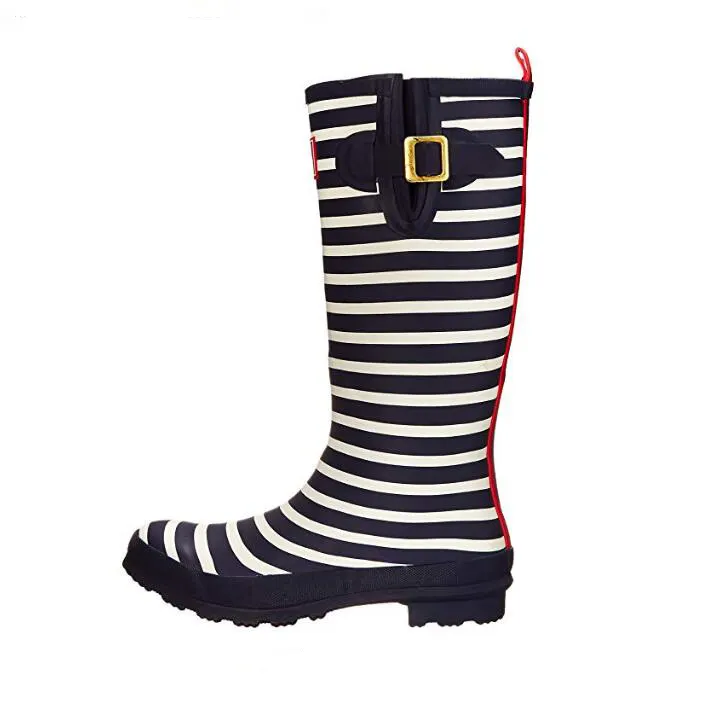 Wholesale Good Quality Custom Logo Fashion Women Rubber Wellington Boots