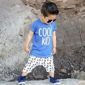 Groothandel Kinderkleding Baby Jongens Fancy T-Shirts Korte Mouw Gemaakt In China